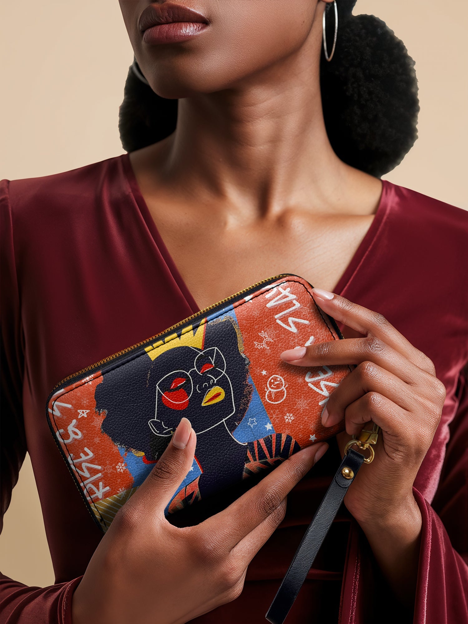 "Aina" Frosted Cherry Wallet