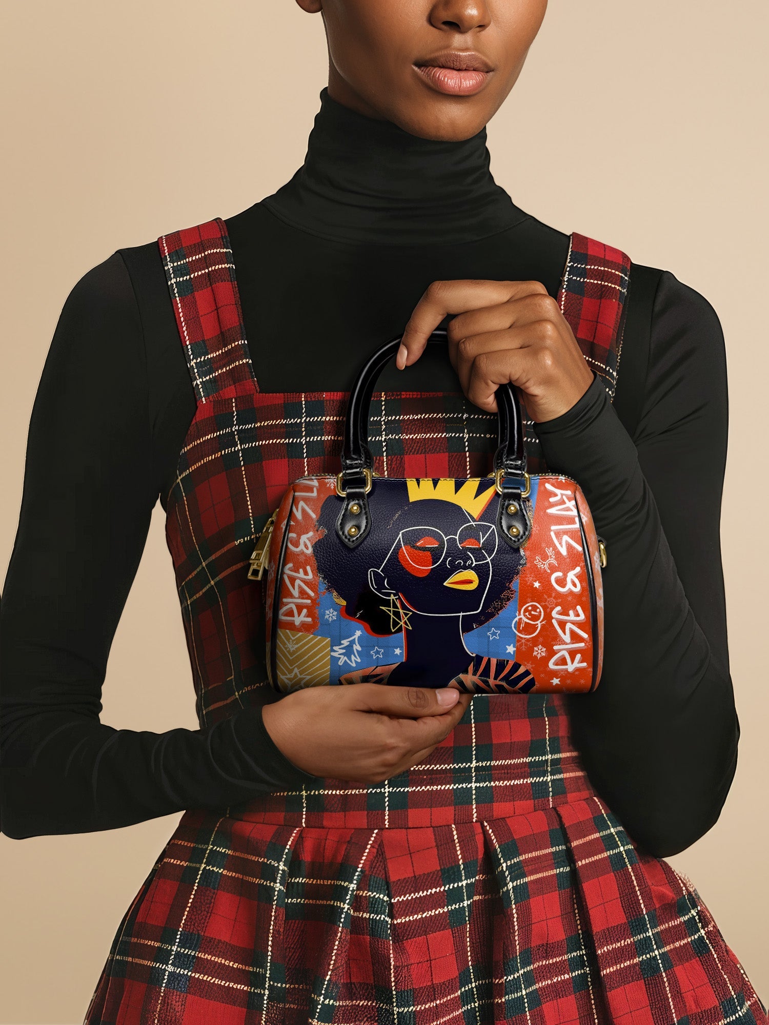 "Aina" Frosted Cherry Mini Satchel