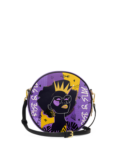 "Aina" Grape Soda Circle Crossbody Bag