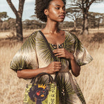 "Aina" Lime Pop Small Leather Handbag