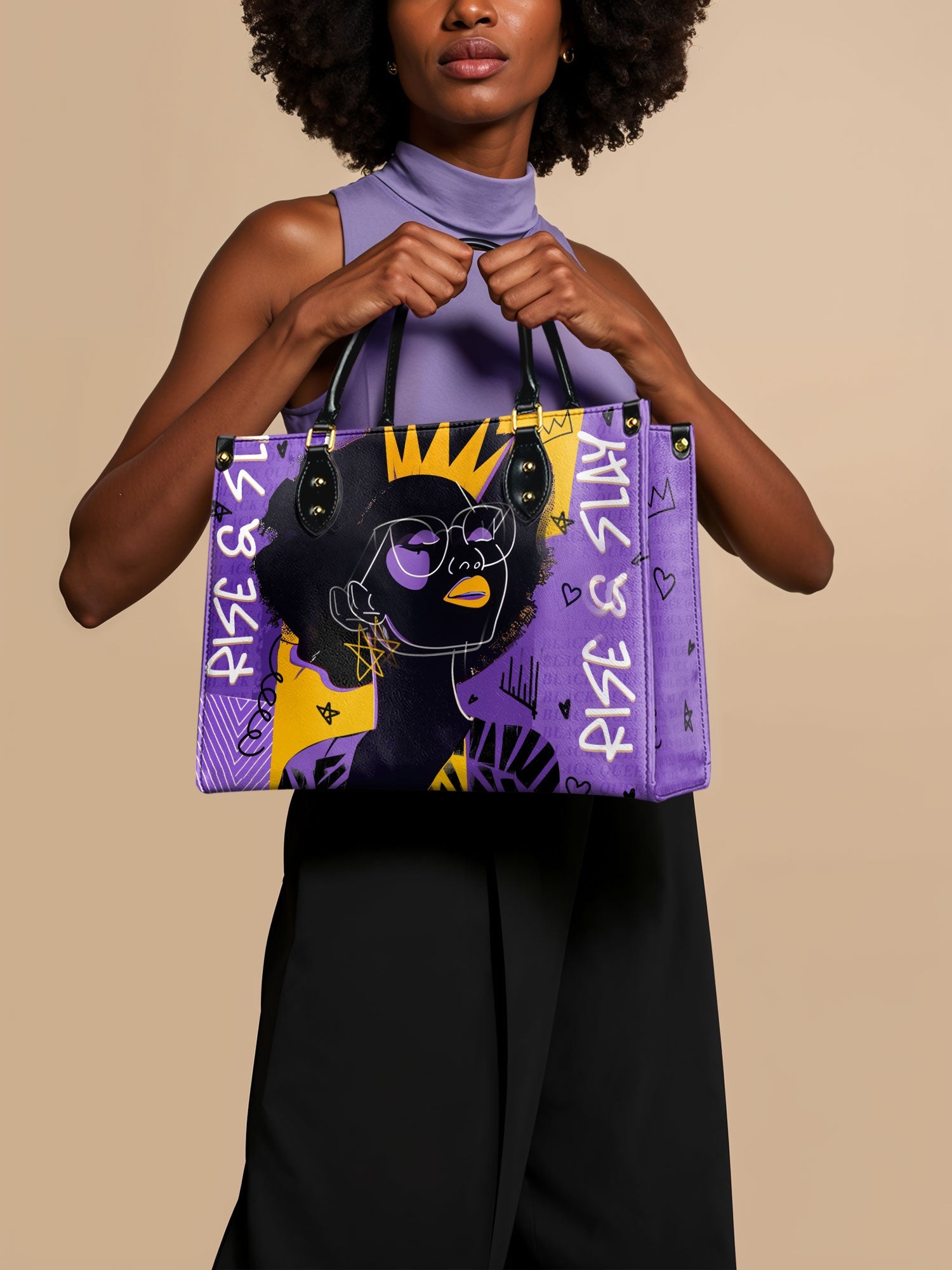 "Aina" Grape Soda Leather Handbag