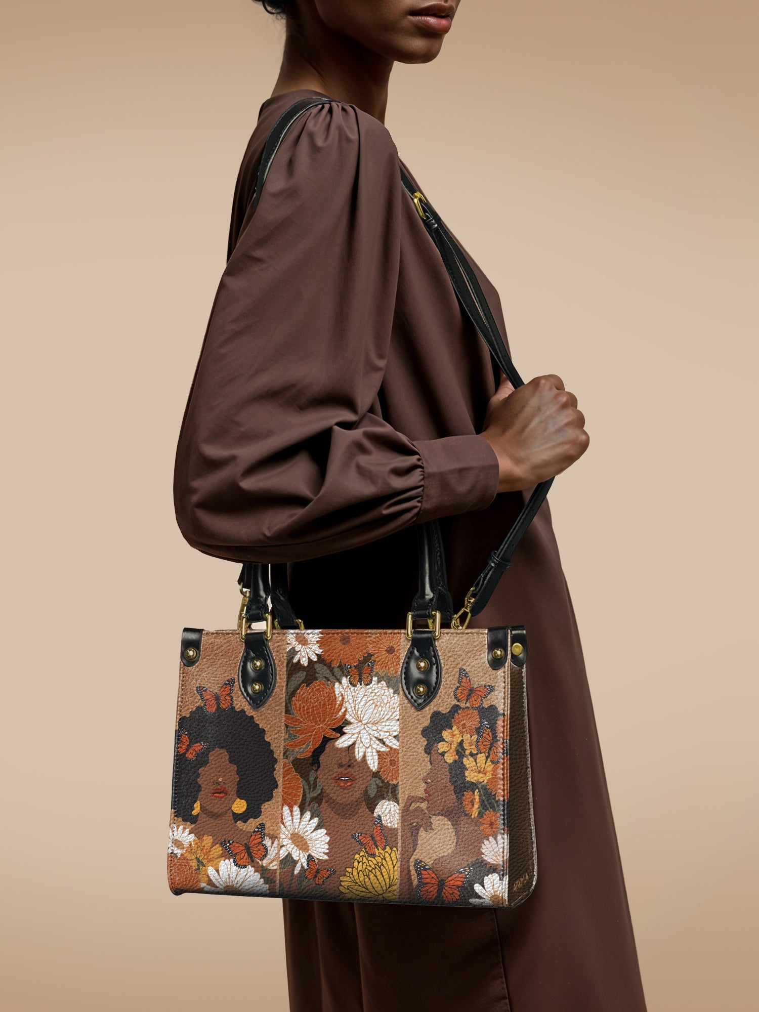 "Ayira" Small Leather Handbag