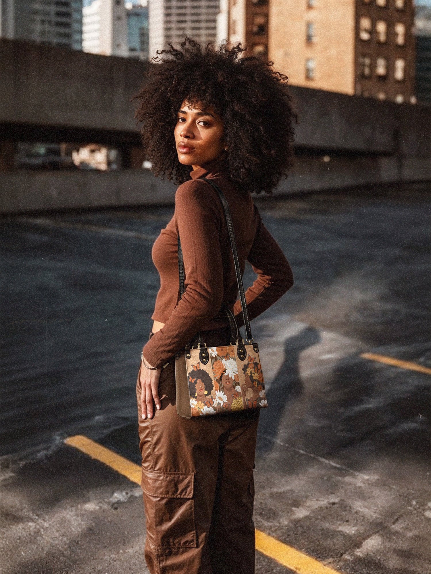 "Ayira" Small Leather Handbag