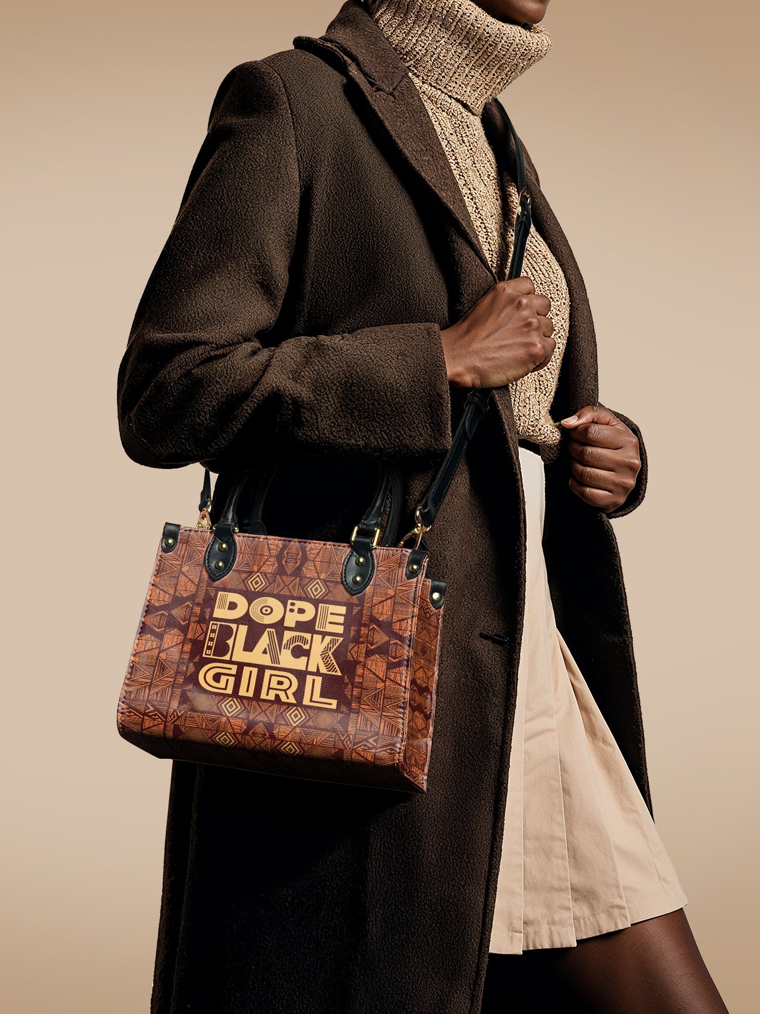 "Dope Black Girl" Small Leather Handbag