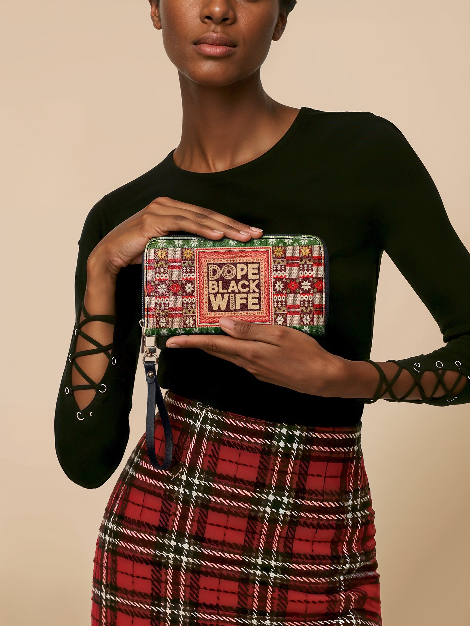 "Dope Black Wife" Frosted Pine Wallet