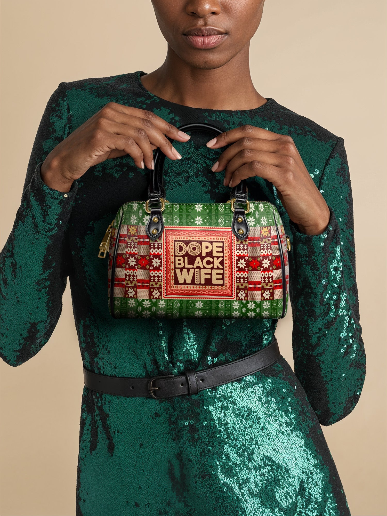 "Dope Black Wife" Frosted Pine Mini Satchel