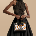 "Fahari" Marshmallow Citrus Small Leather Handbag