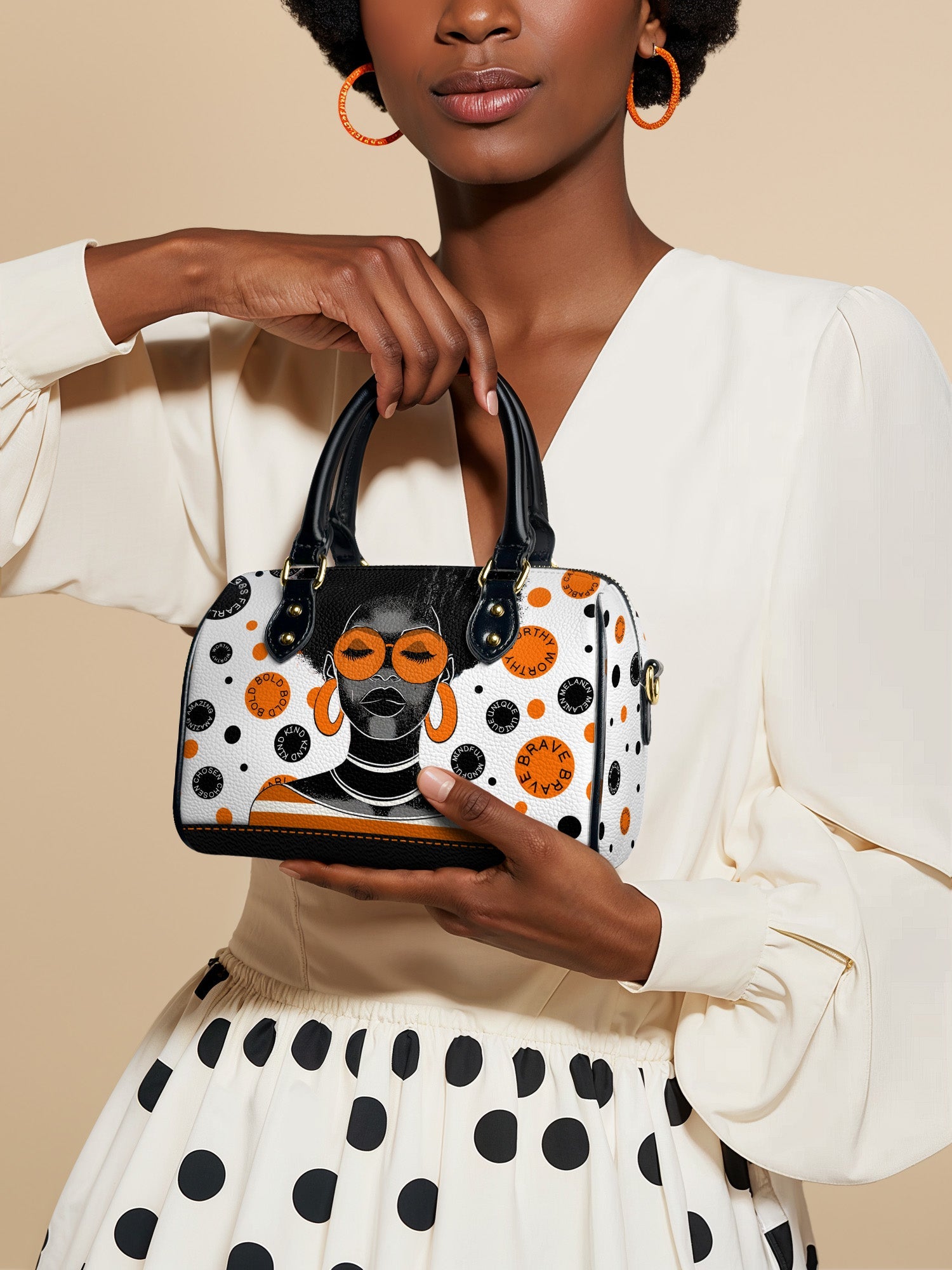 "Fahari" Marshmallow Citrus Mini Satchel