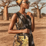 "Godfidence" Small Leather Handbag