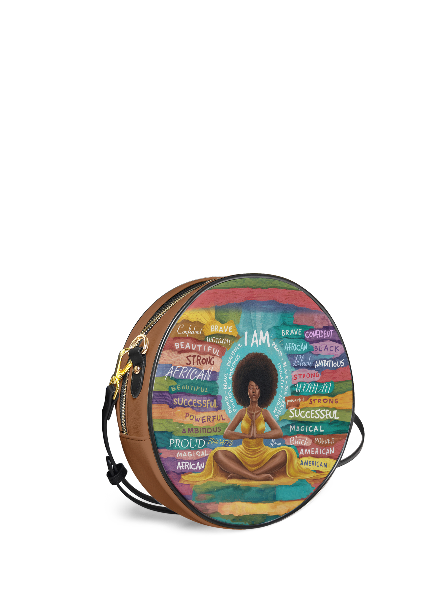 "AfroEssence" Circle Crossbody Bag