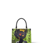 "Aina" Lime Pop Small Leather Handbag