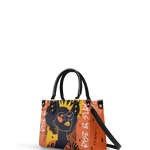 "Aina" Orange Sorbet Small Leather Handbag