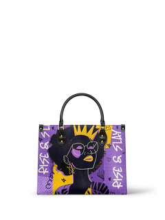 "Aina" Grape Soda Leather Handbag