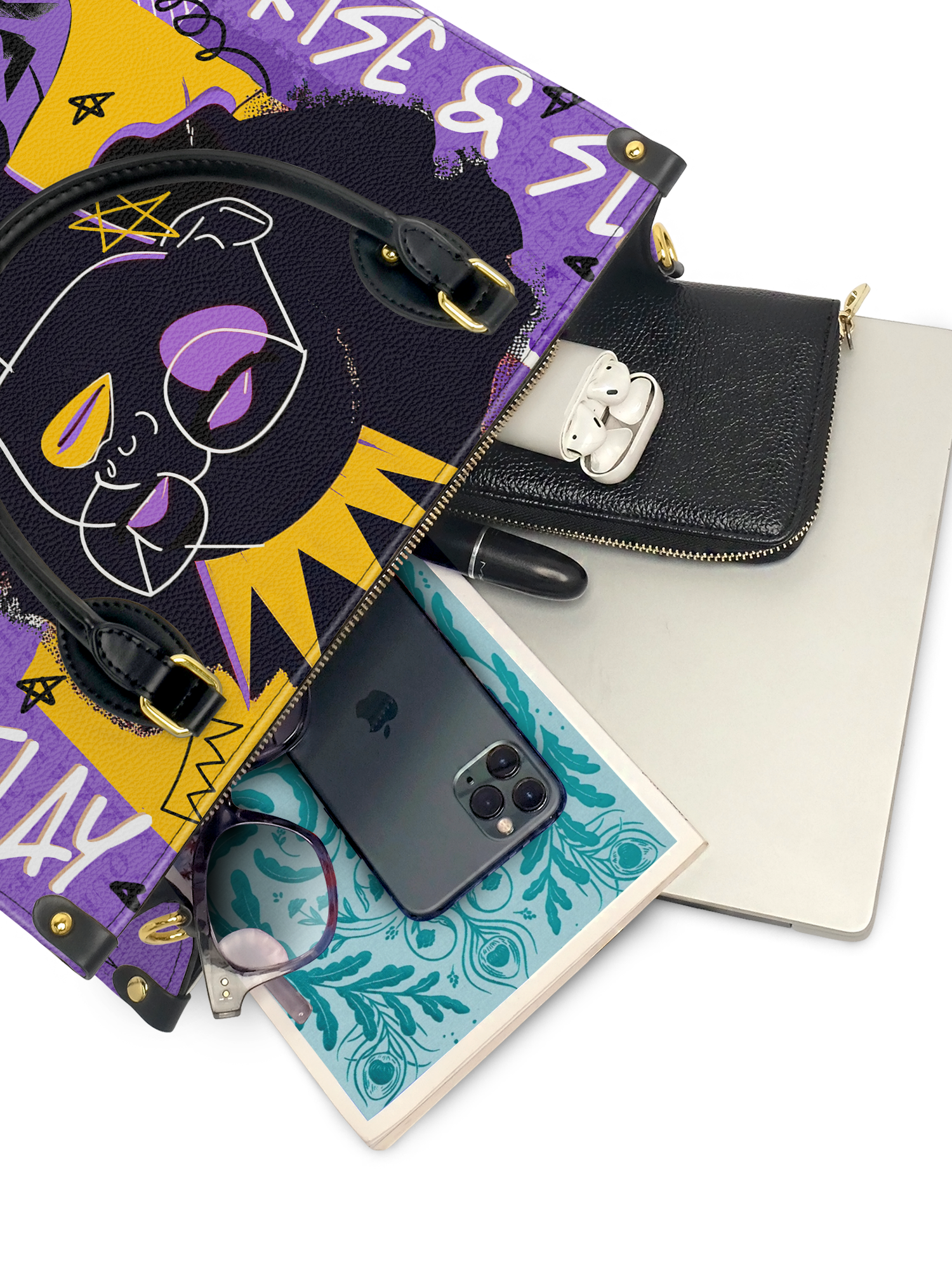 "Aina" Grape Soda Leather Handbag