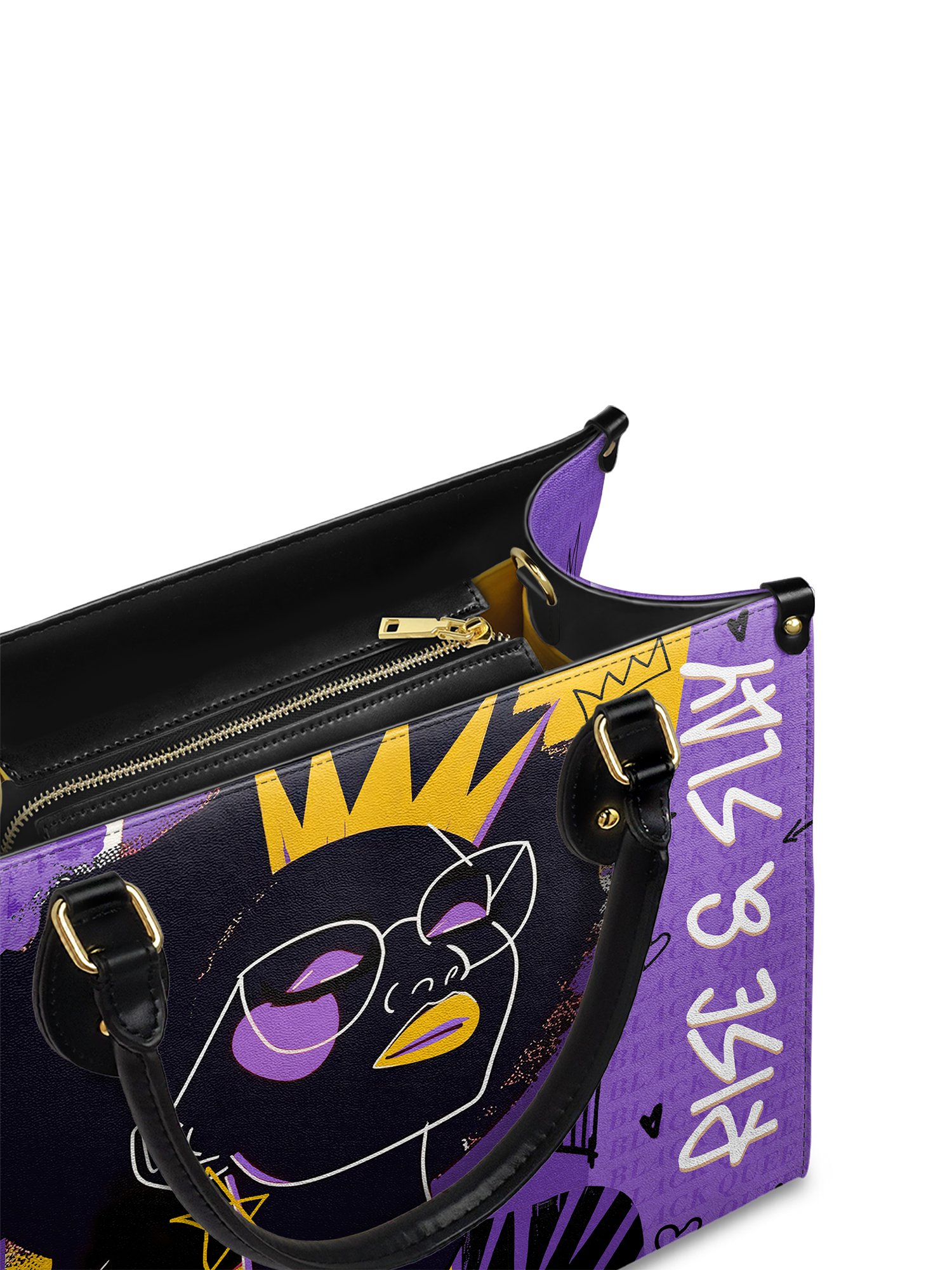 "Aina" Grape Soda Leather Handbag