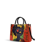 "Aina" Flame Red Leather Handbag