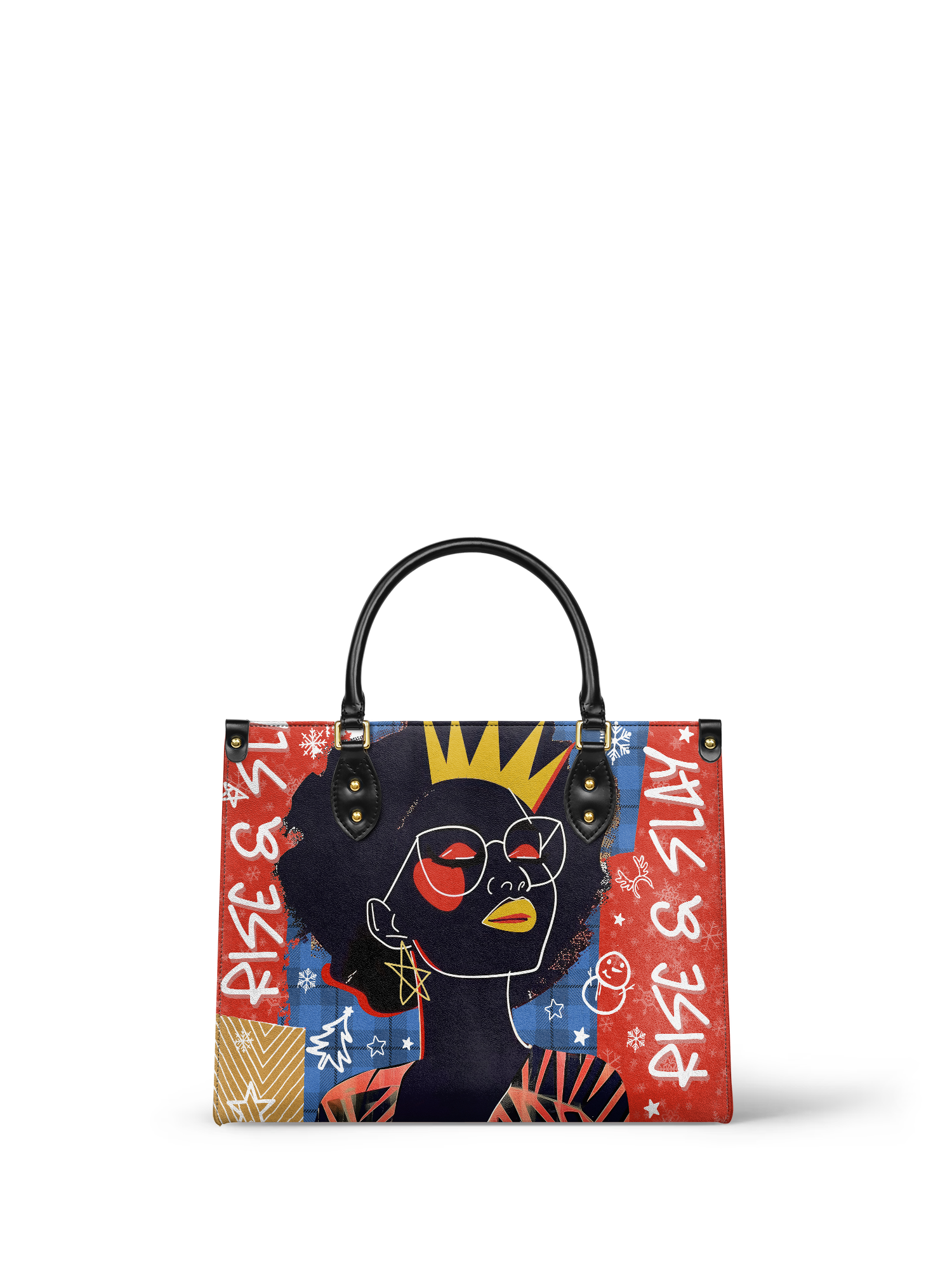 "Aina" Frosted Cherry Leather Handbag