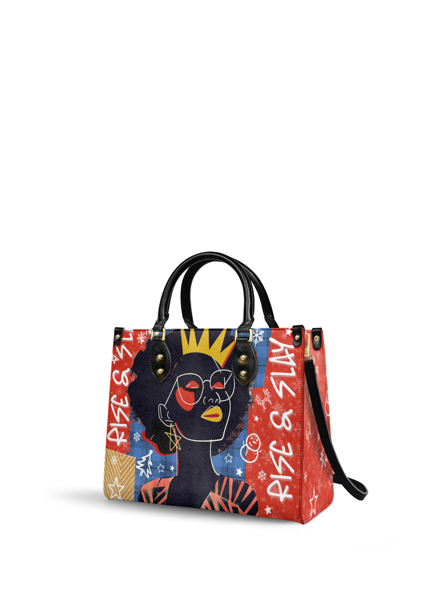 "Aina" Frosted Cherry Leather Handbag
