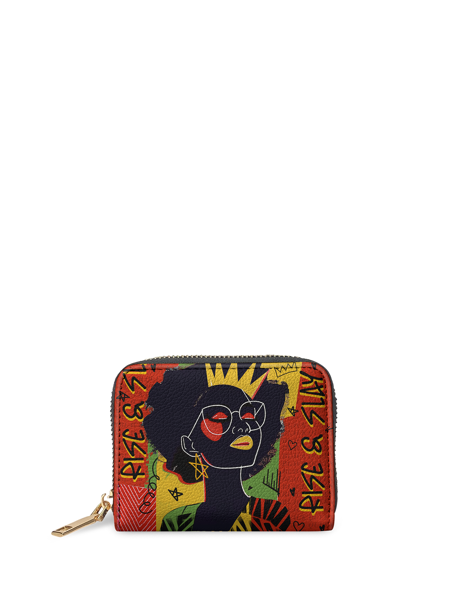 "Aina" Flame Red Mini Wallet