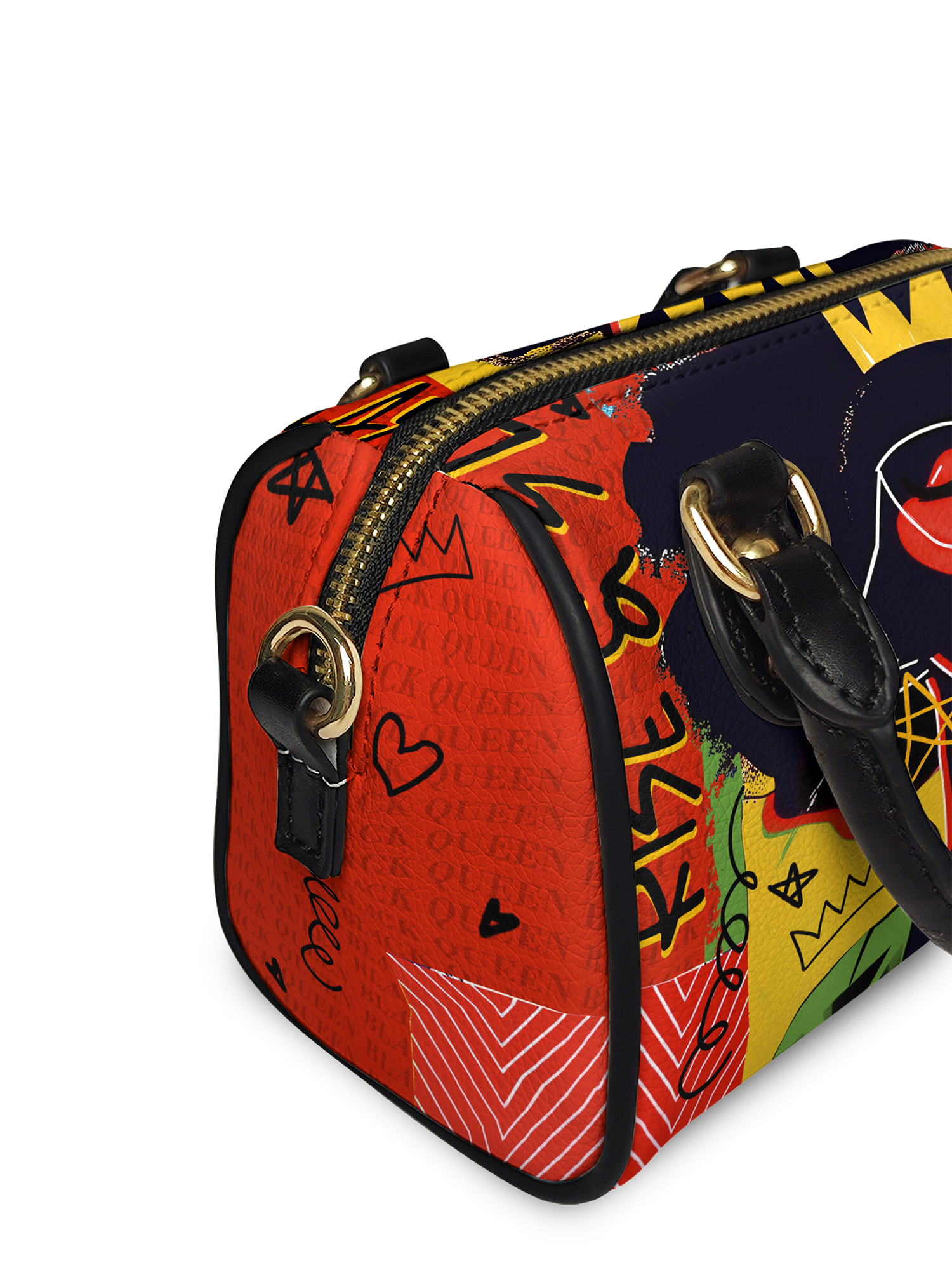 "Aina" Flame Red Mini Satchel