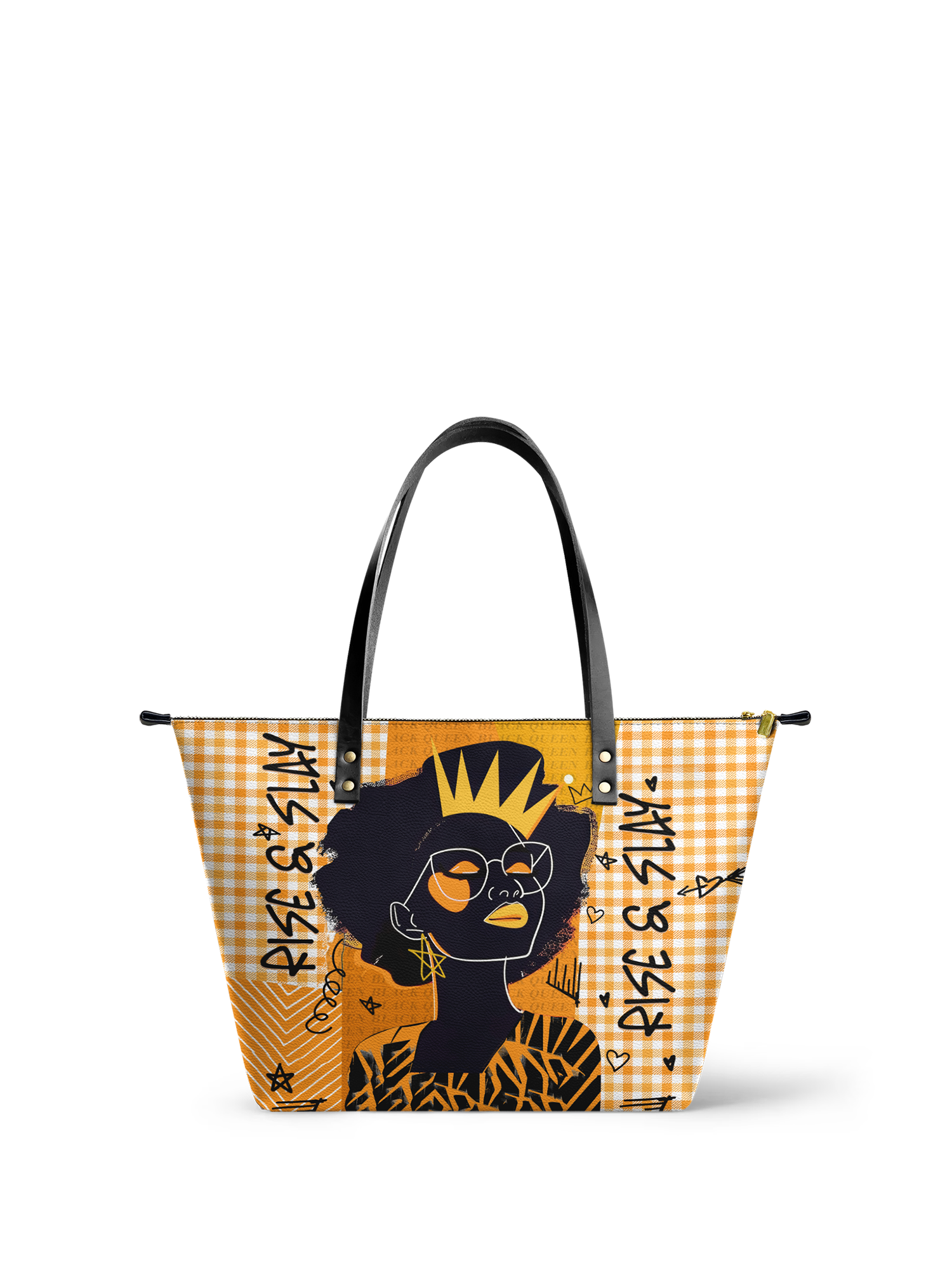 "Aina" Honeycomb Leather Tote Bag