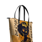 "Aina" Honeycomb Leather Tote Bag