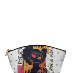 "Aina" Coconut White Eclipse Makeup Bag