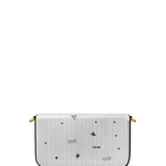 "Aina" Coconut White Envelope Chain Crossbody Bag