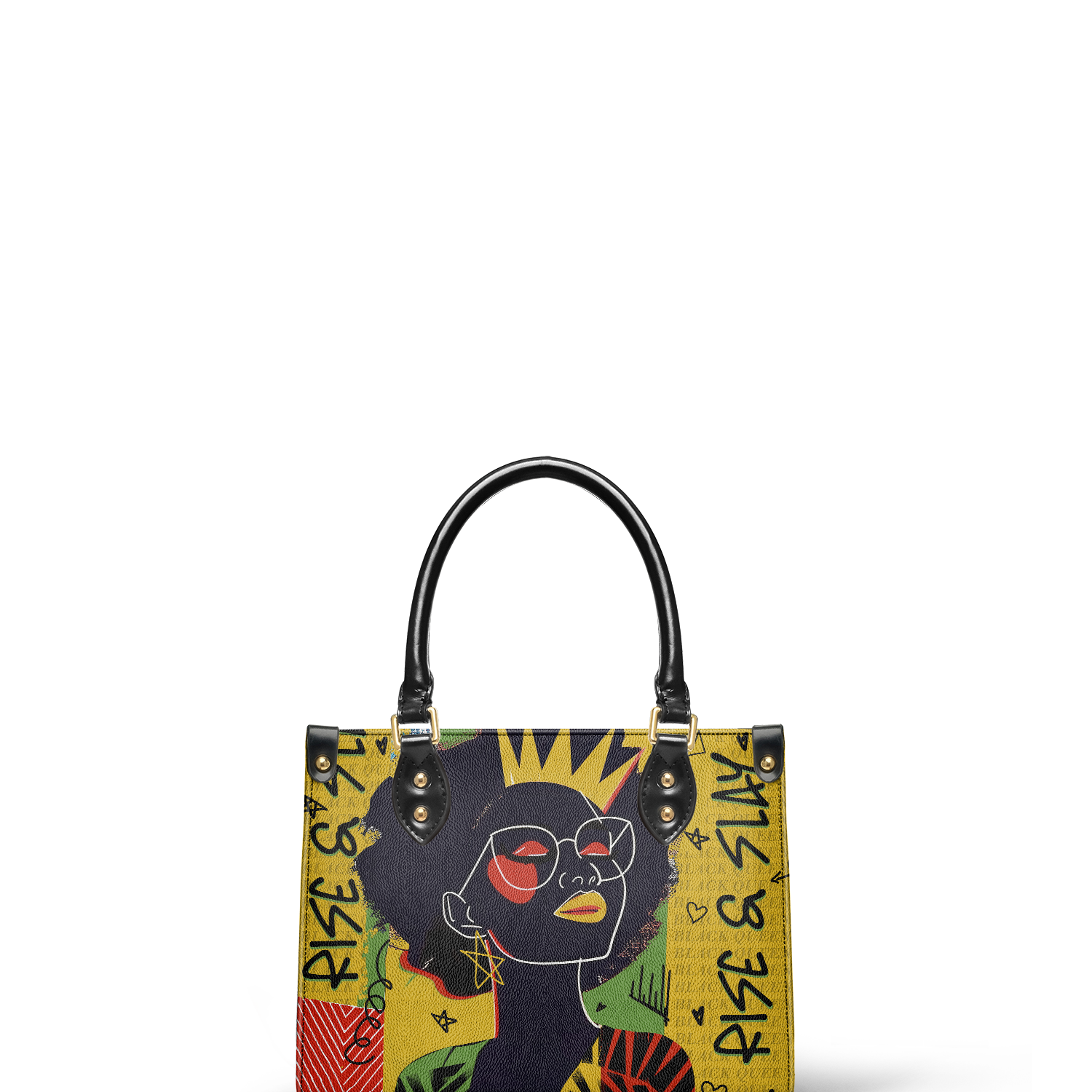 "Aina" Lemon Zest Small Leather Handbag