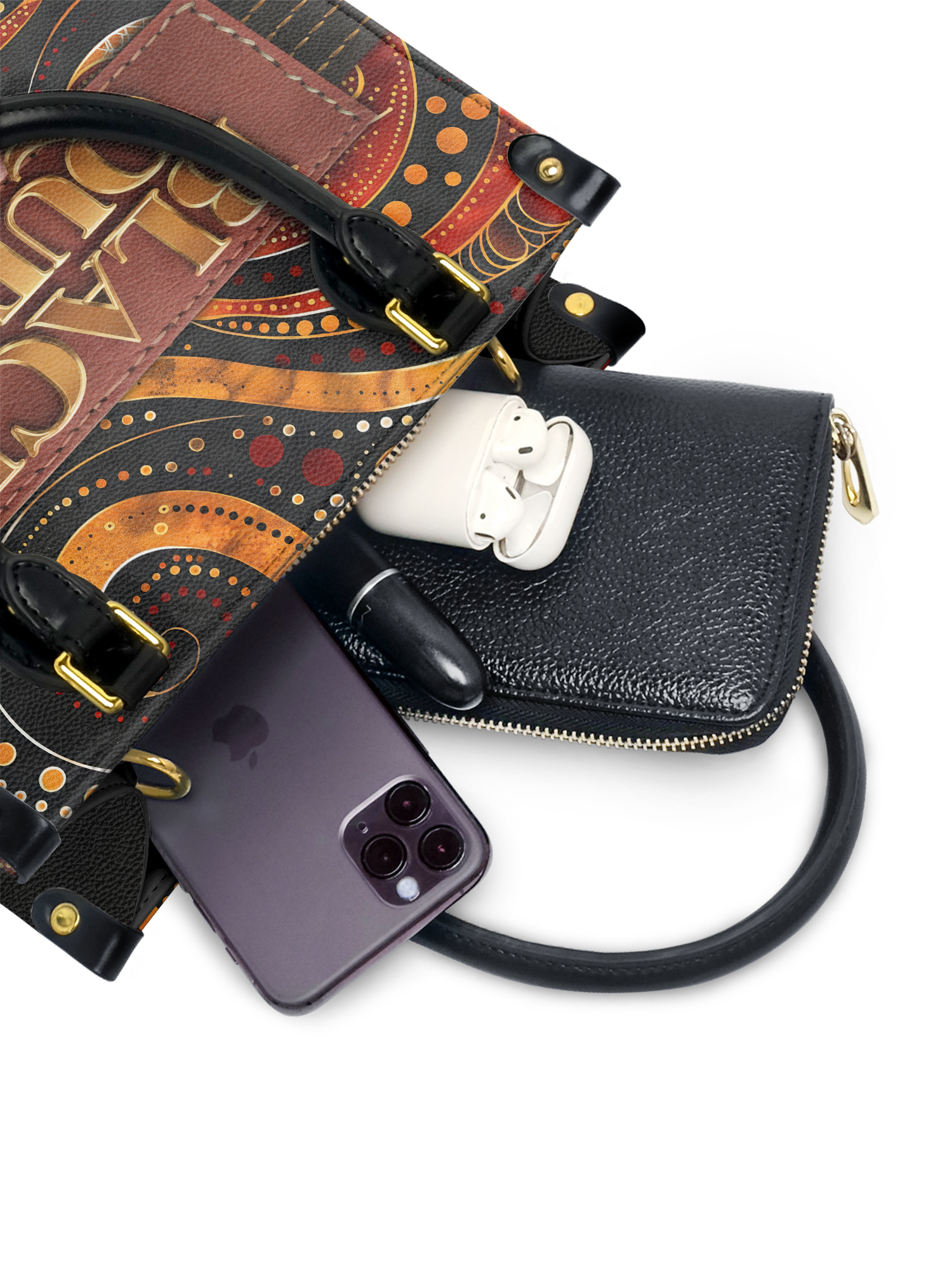 "Makeda" Small Leather Handbag