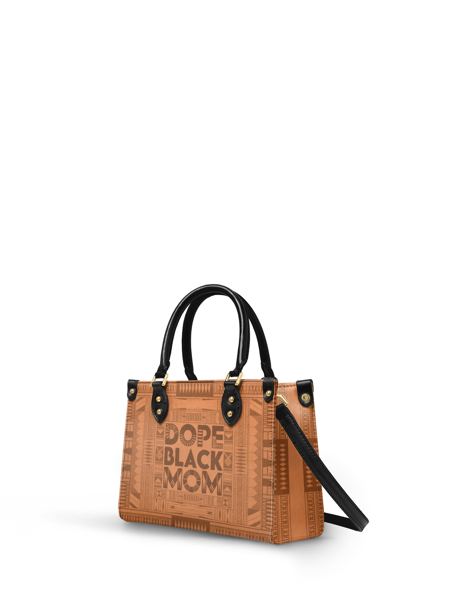 "Dope Black Mom" Small Leather Handbag