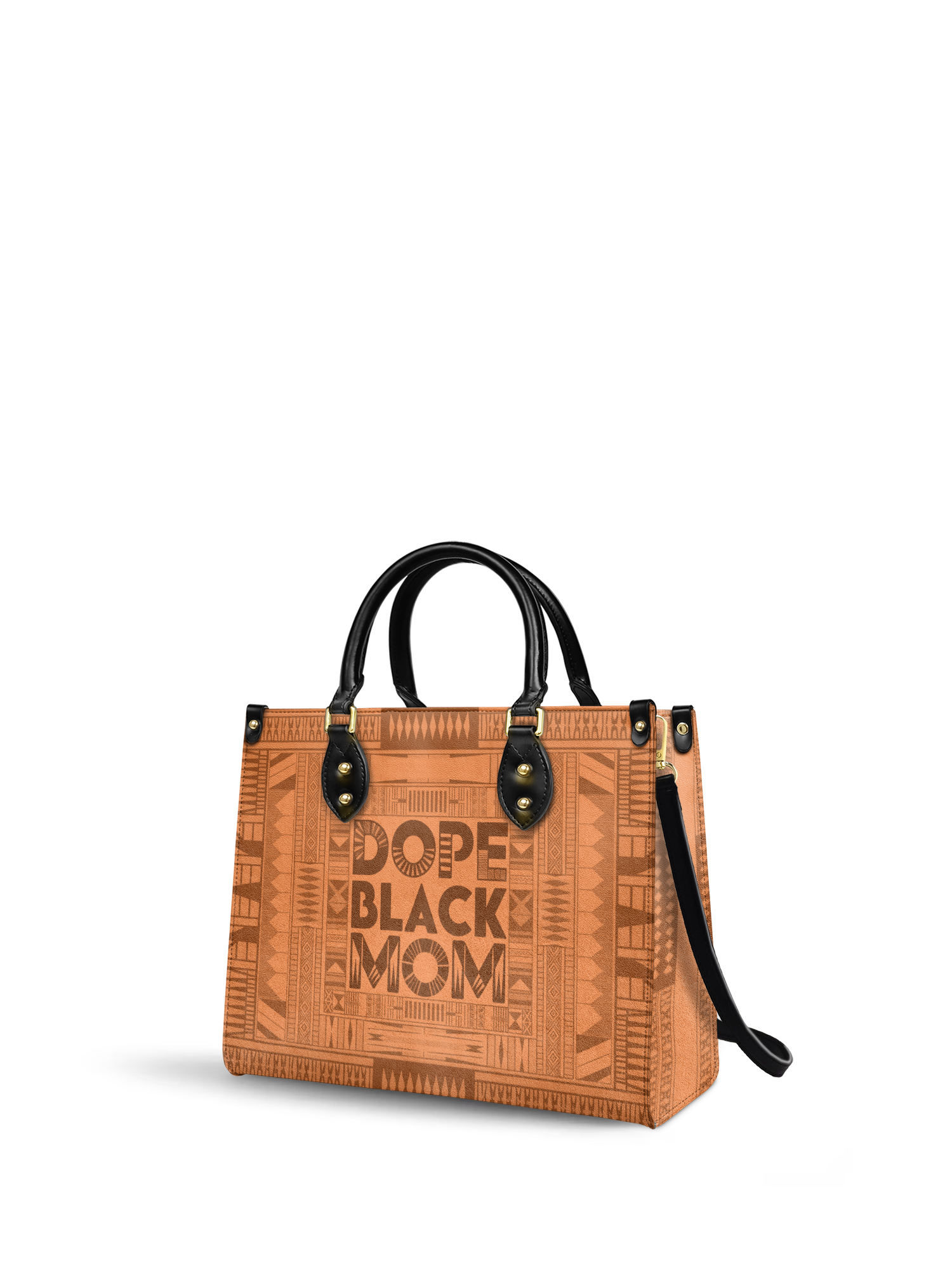 "Dope Black Mom" Leather Handbag