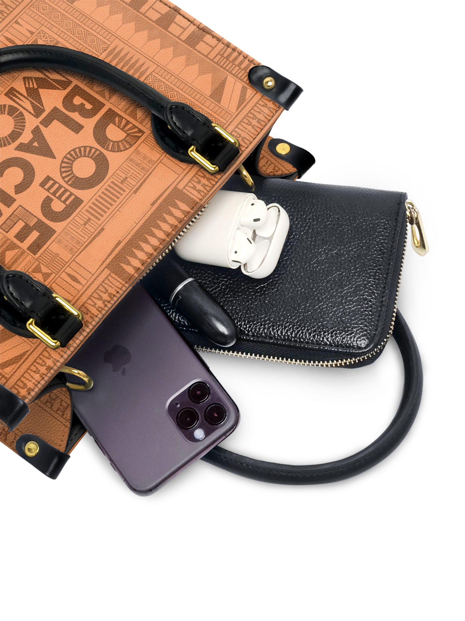 "Dope Black Mom" Small Leather Handbag