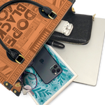 "Dope Black Mom" Leather Handbag