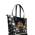 "Fahari" Monochrome Leather Tote Bag