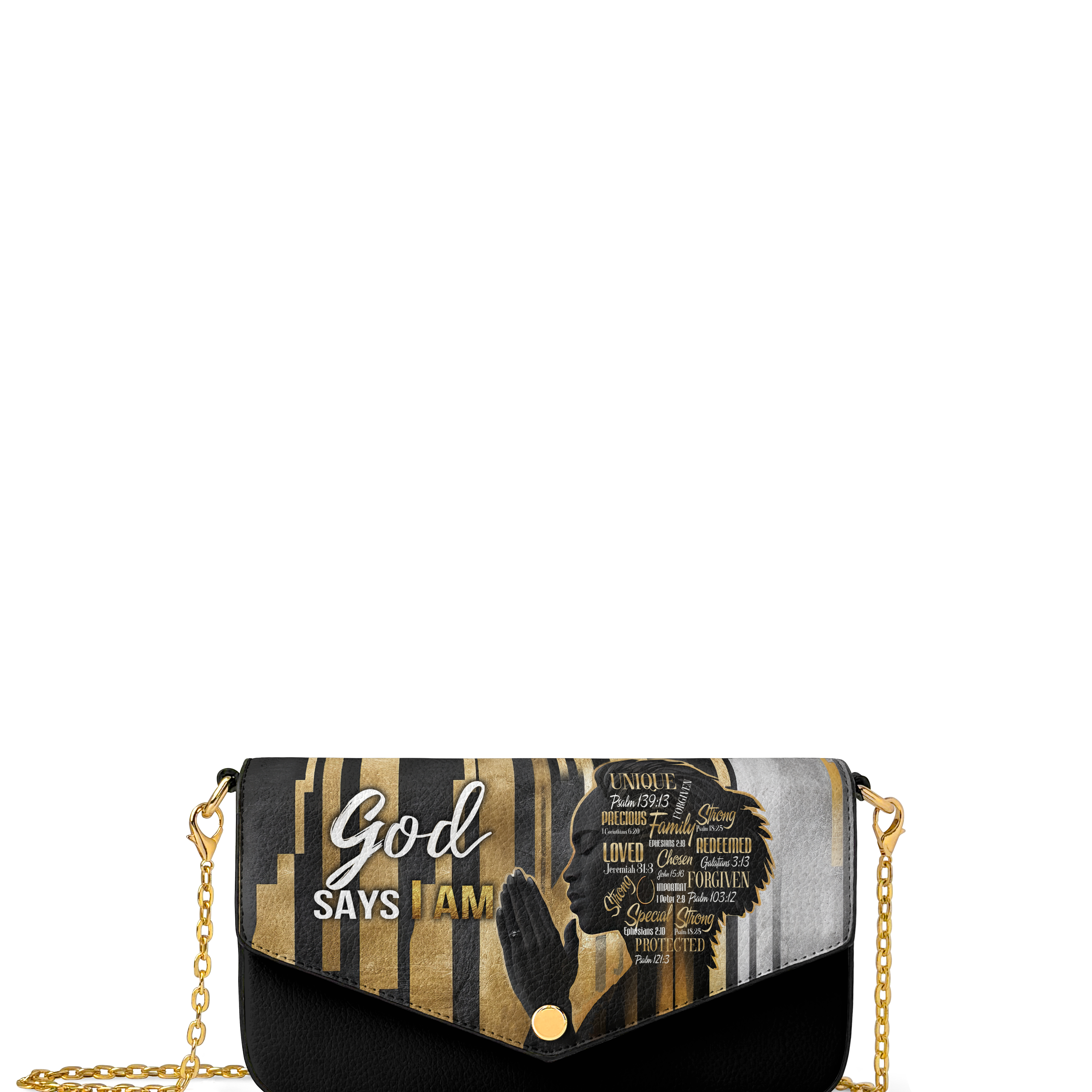 "Amara" Envelope Chain Crossbody Bag