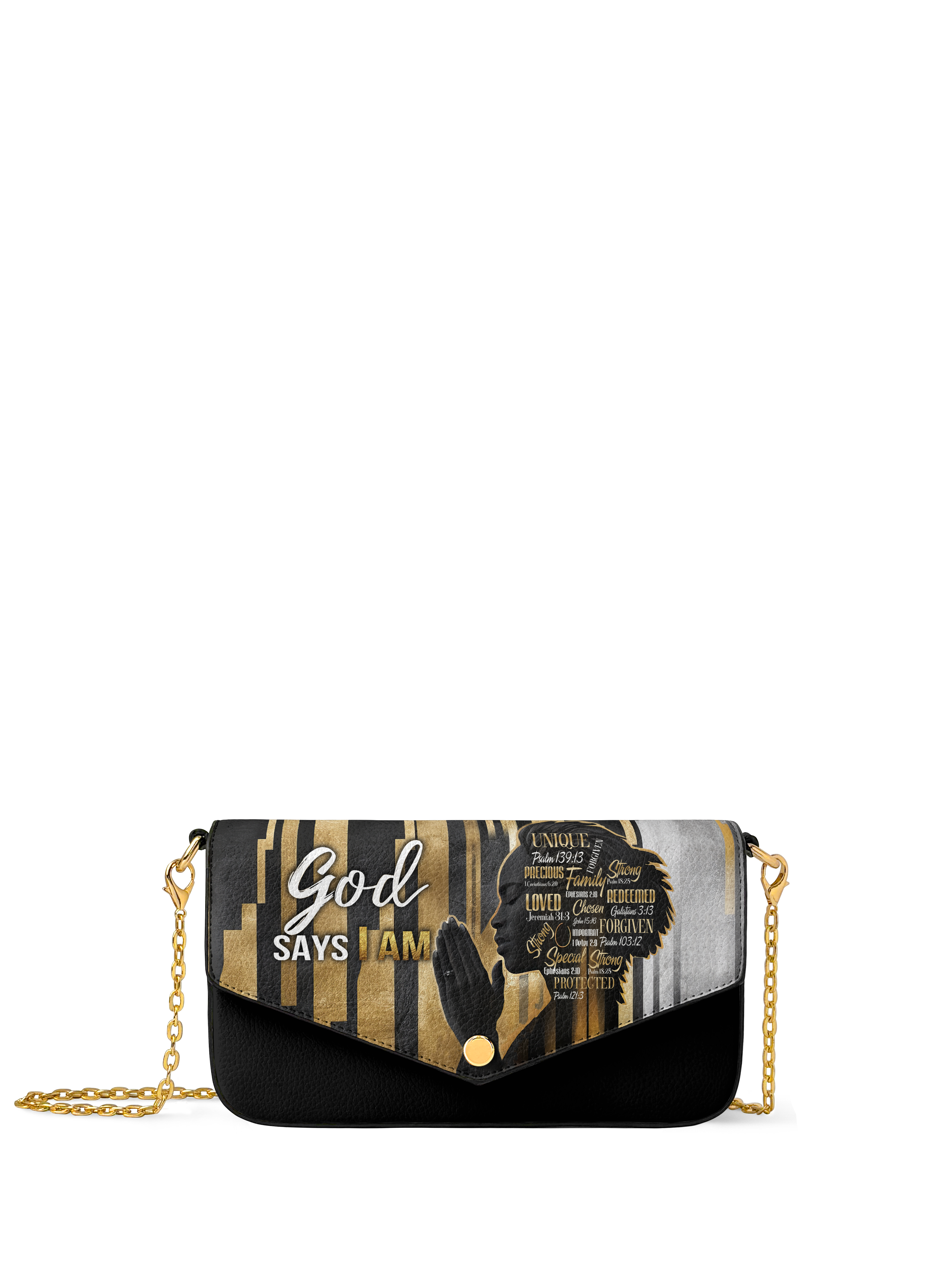 "Amara" Envelope Chain Crossbody Bag
