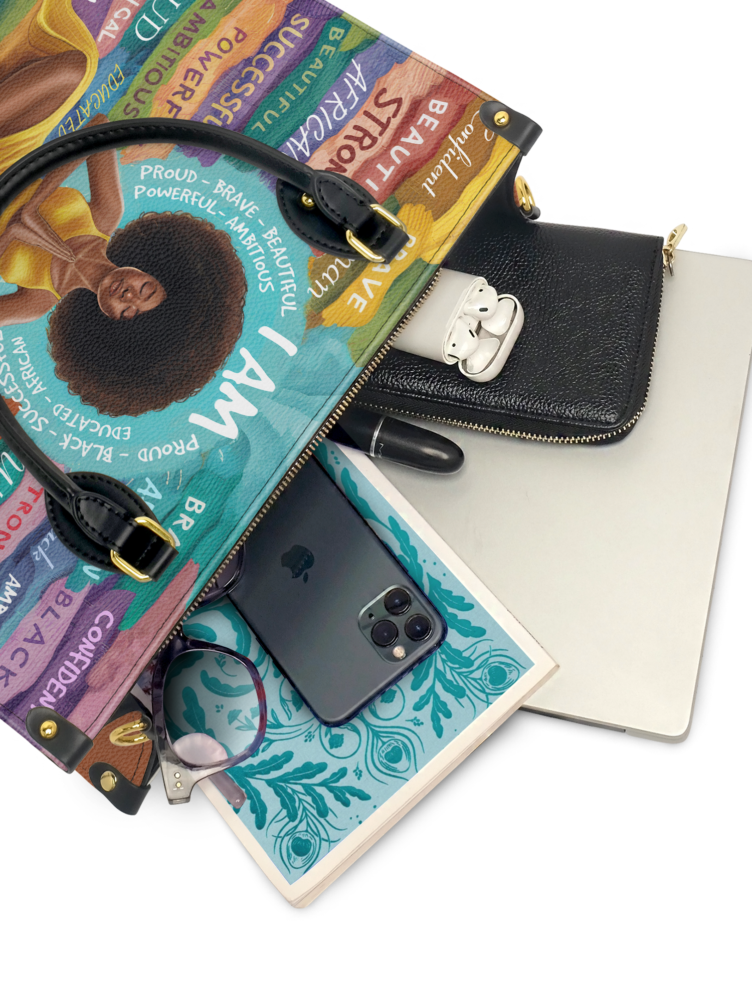 "AfroEssence" Leather Handbag