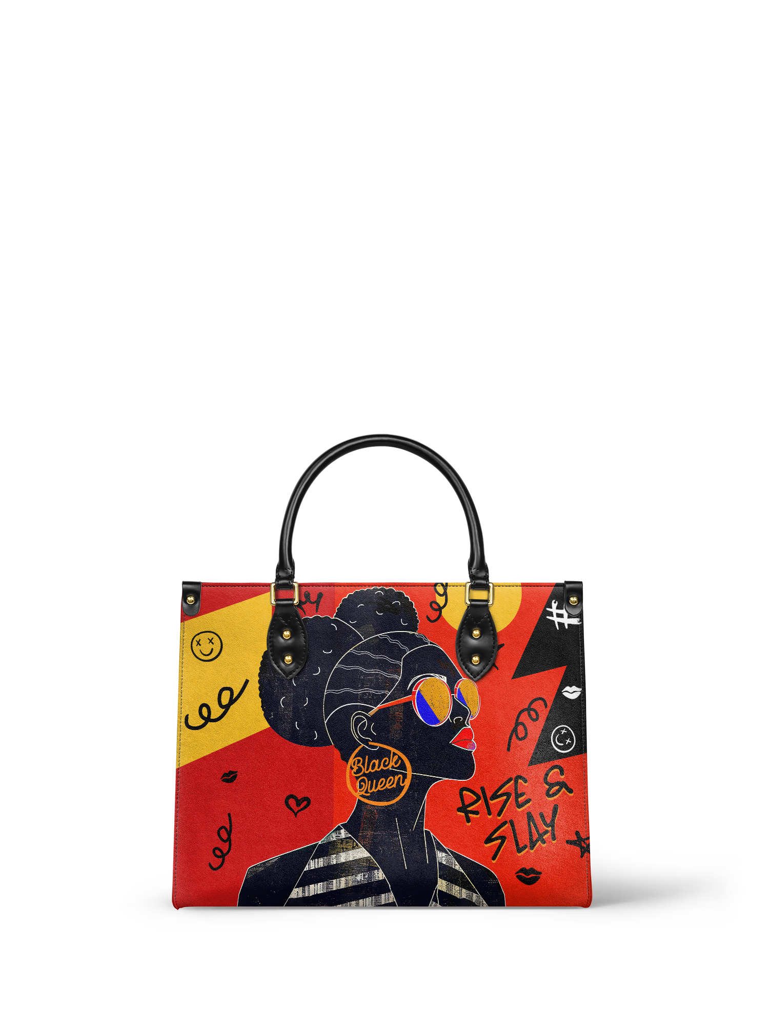 "Sanaa" Paprika Leather Handbag