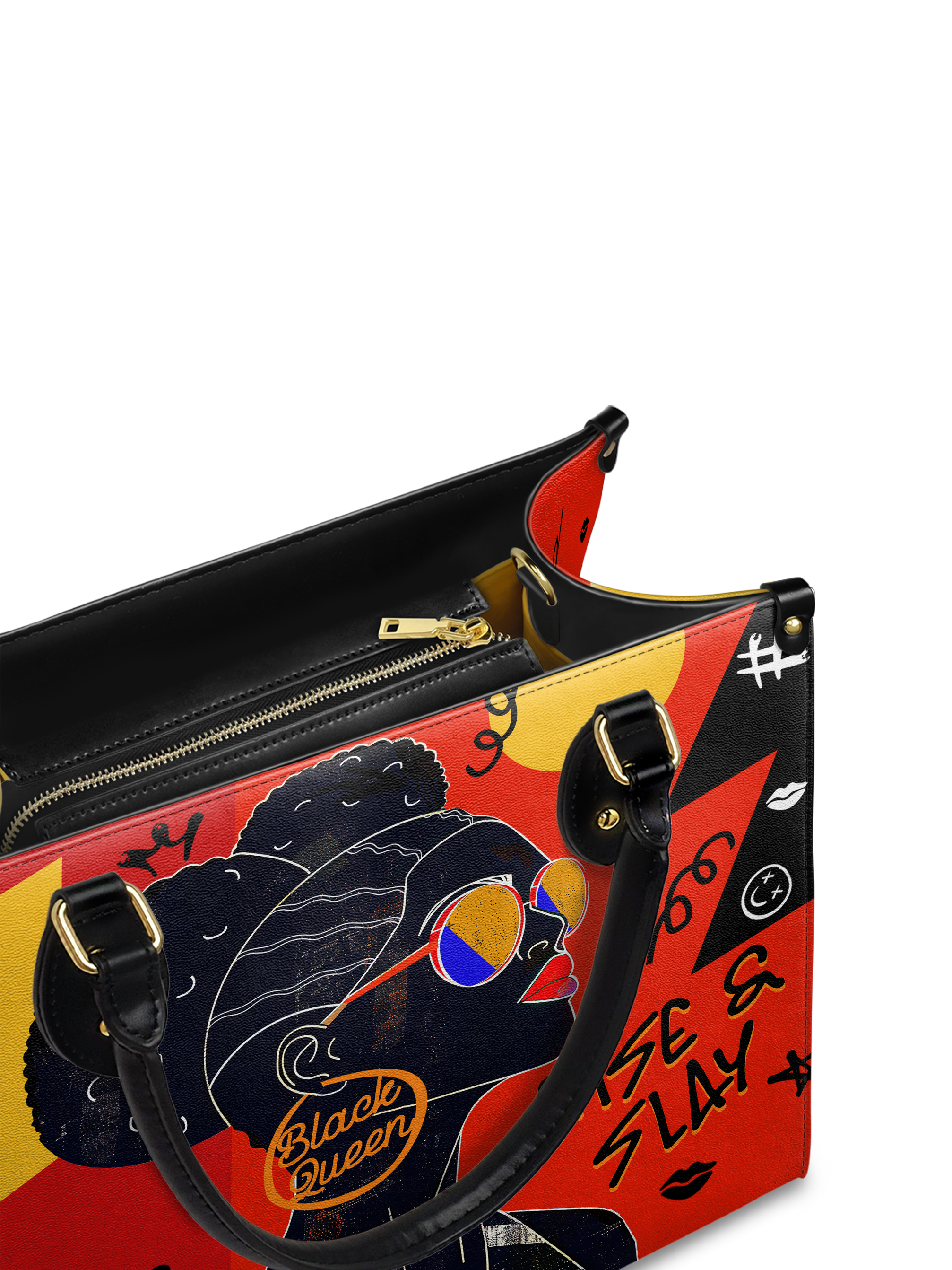 "Sanaa" Paprika Leather Handbag