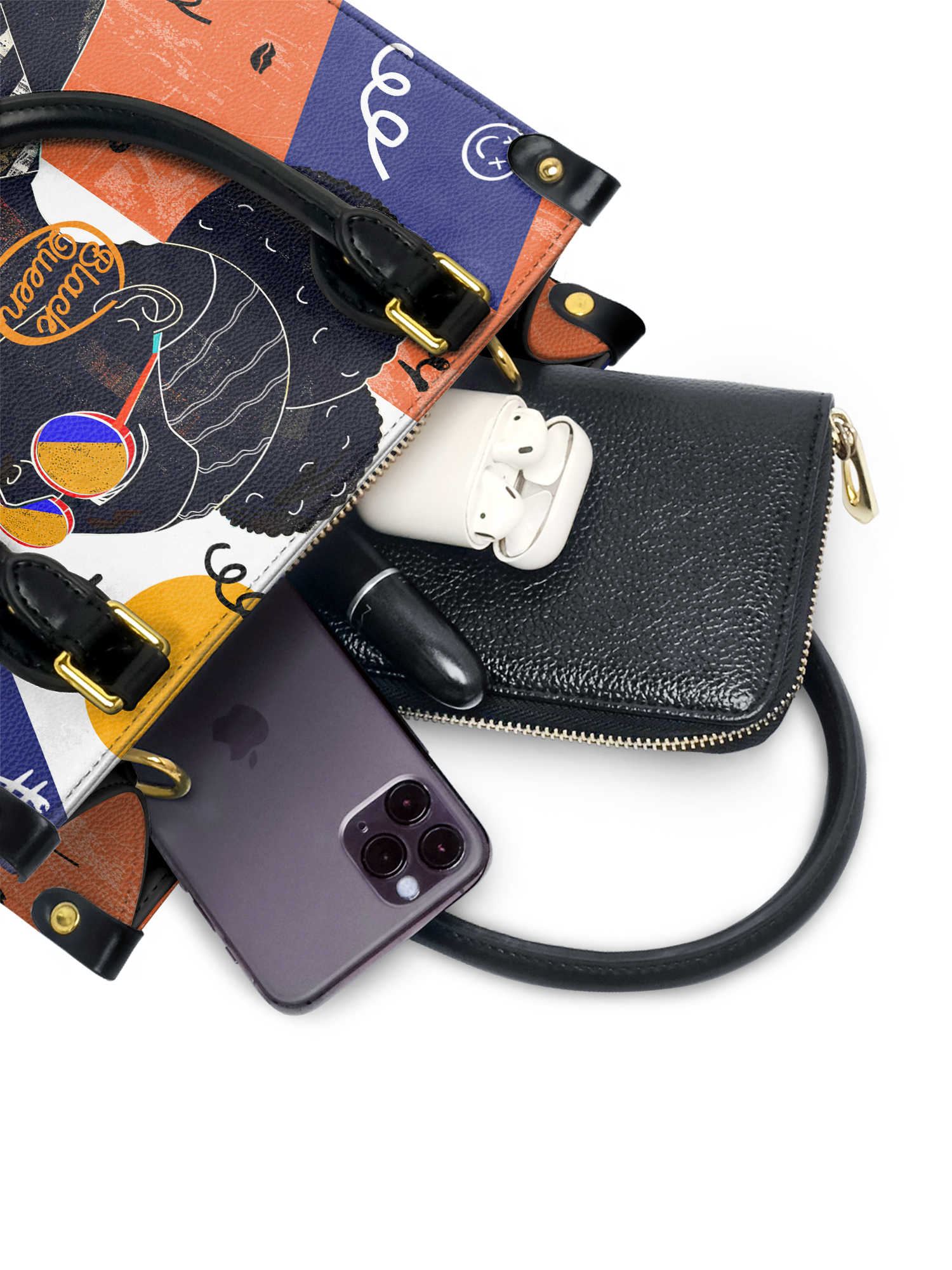 "Sanaa" Salt Pop Small Leather Handbag