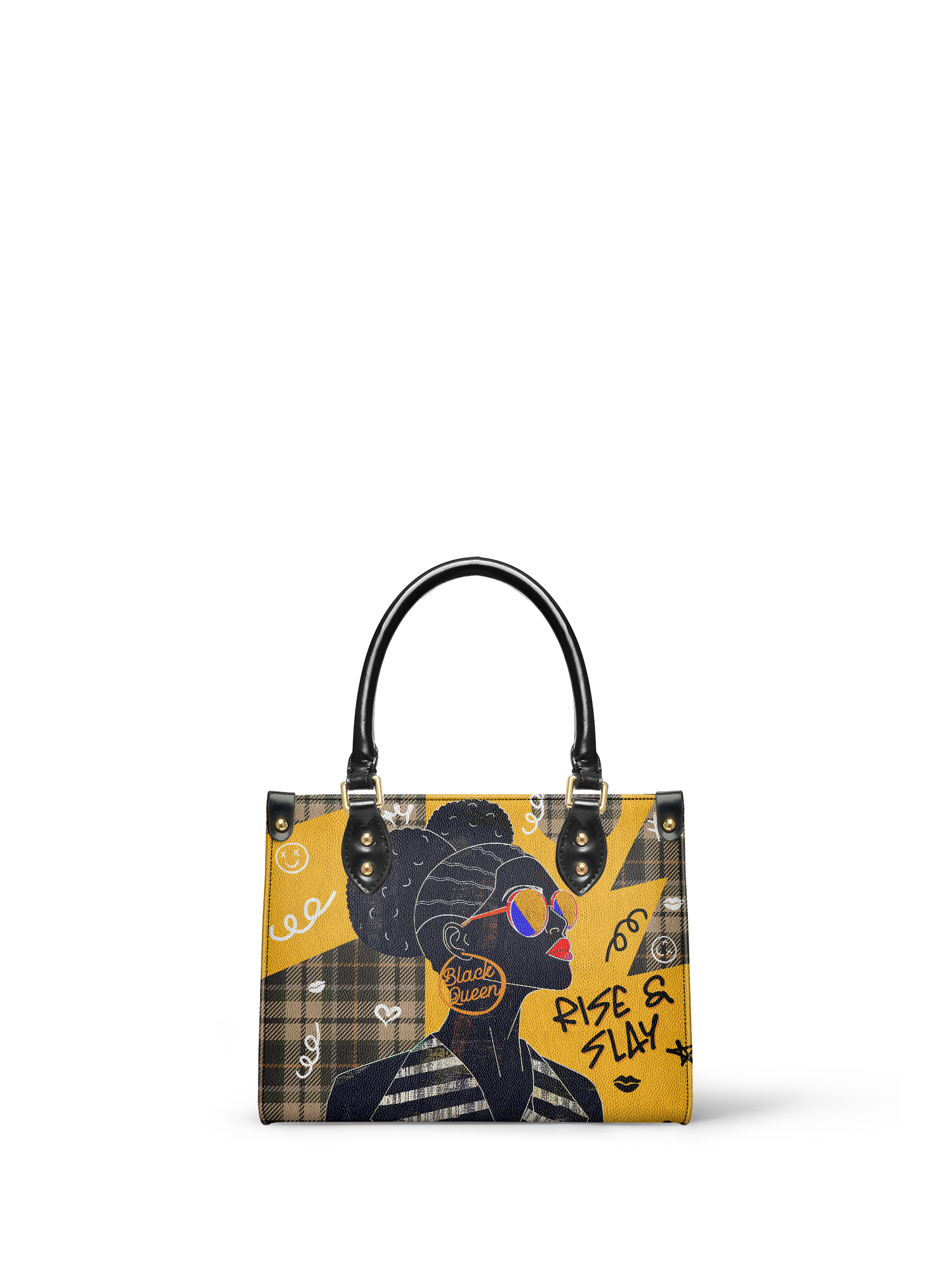 "Sanaa" Cornbread Small Leather Handbag