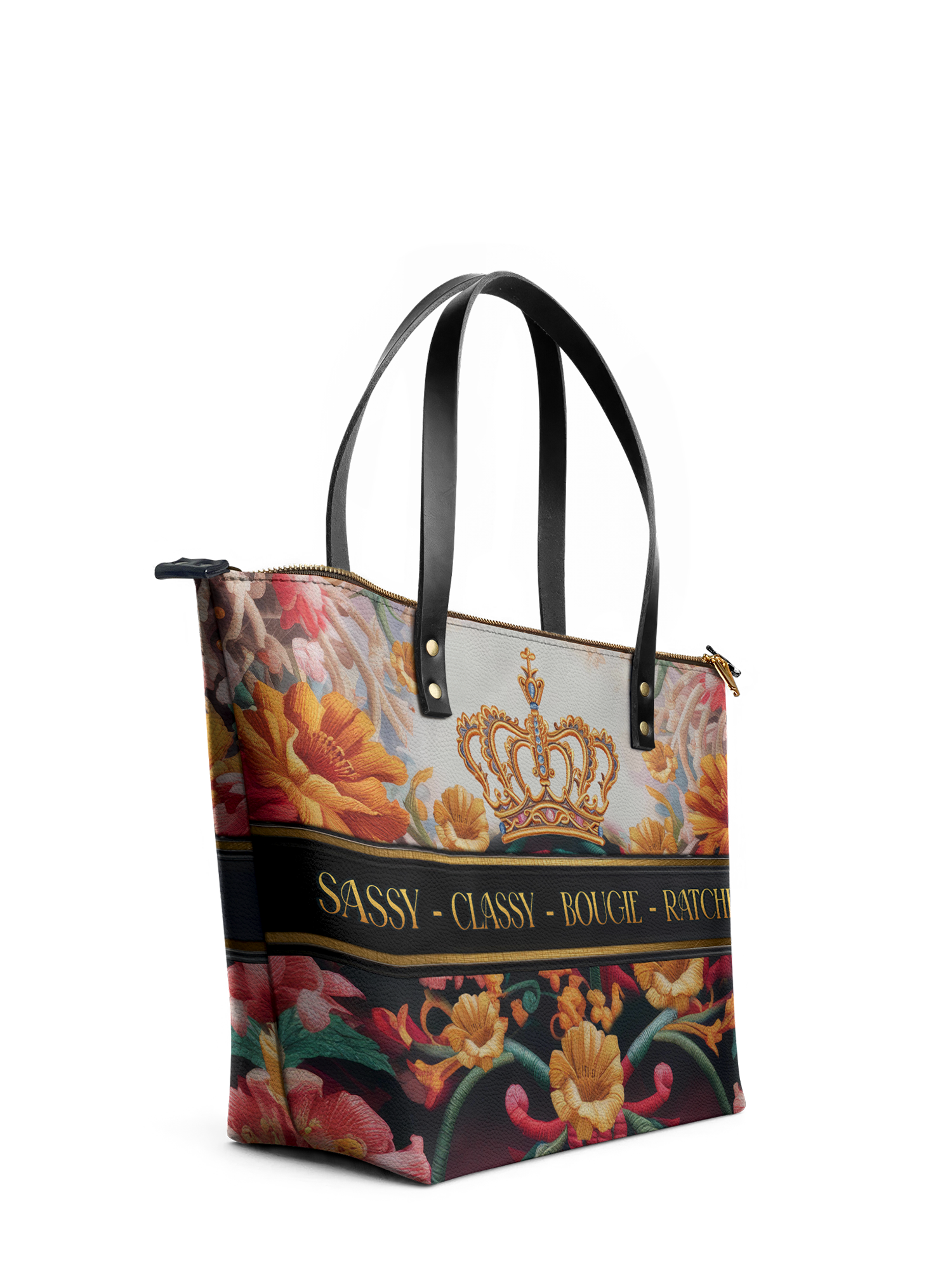 "Naija Royale" Leather Tote Bag