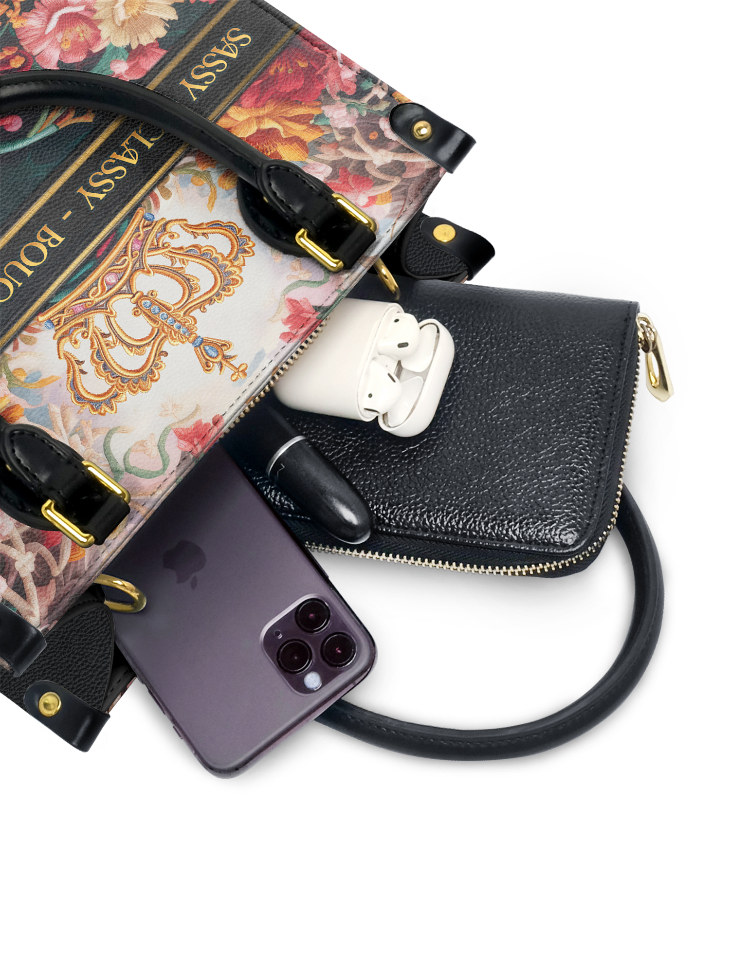 "Naija Royale" Small Leather Handbag