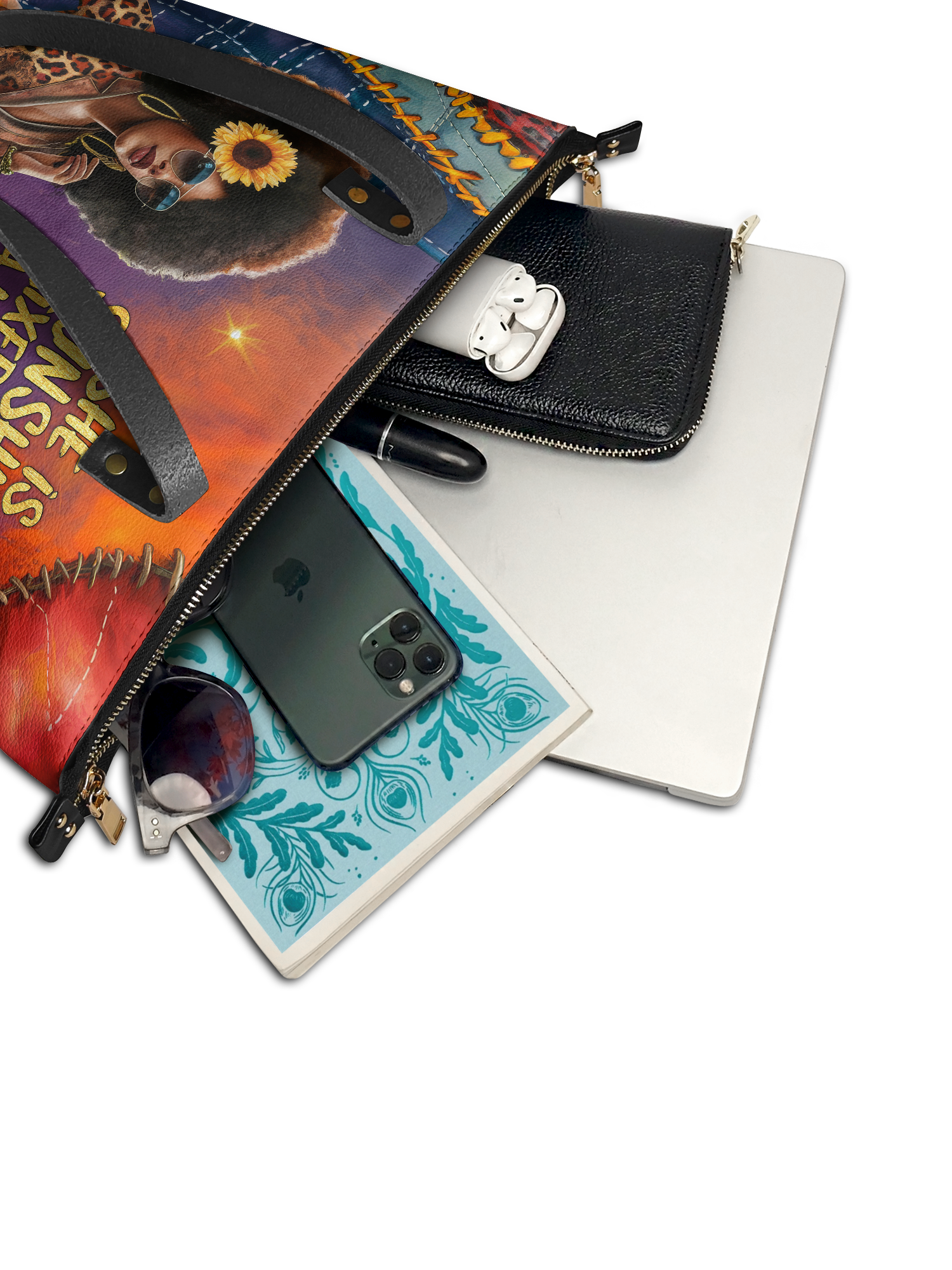 "Huriya" Leather Tote Bag