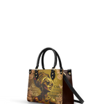 "Godfidence" Small Leather Handbag