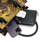 "Godfidence" Small Leather Handbag