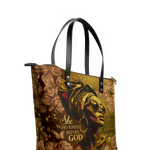 "Godfidence" Leather Tote Bag