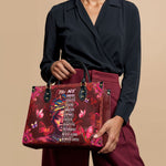 "Imani" Pomegranate Red Leather Handbag