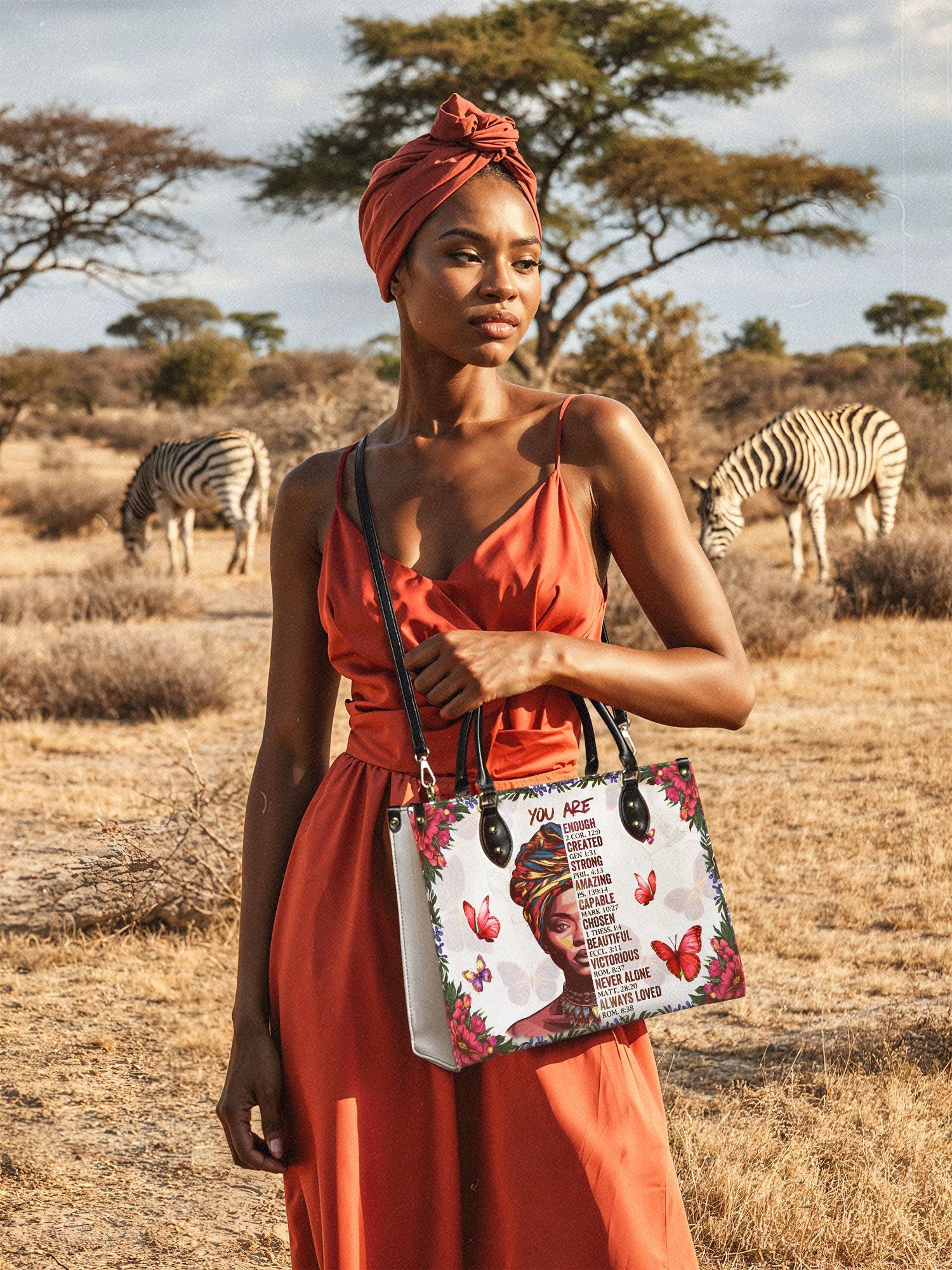 "Imani" Dove White Leather Handbag